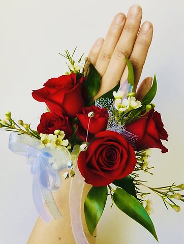 Red Rose Wrist Corsage