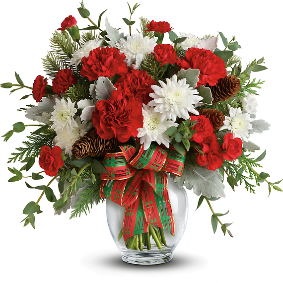 Holiday Shine Bouquet With Carnations