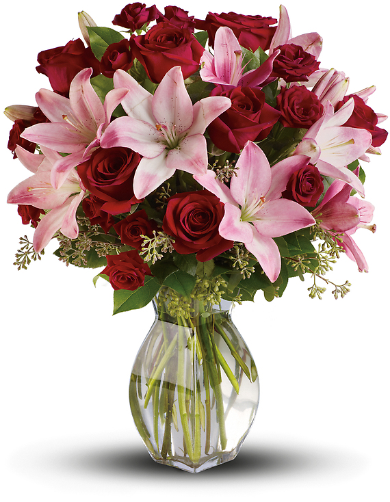 Love Bouquet with Long Stemmed Red Roses