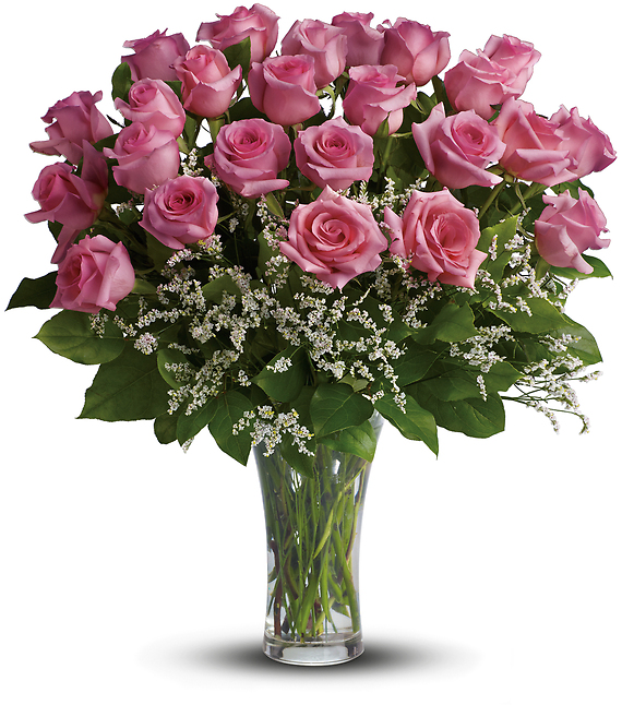 Dozen Long-Stemmed Pink Roses