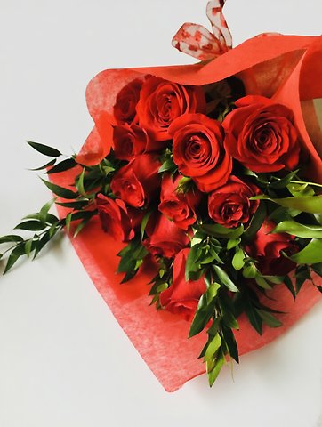 Lush Long-Stemmed Roses Wrapped