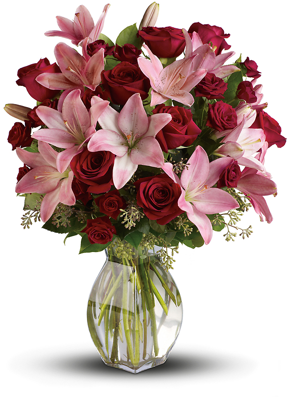 Love Bouquet with Long Stemmed Red Roses